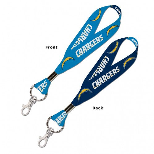 Wincraft Los Angeles Chargers NFL Authentic Wristlet Keystrap Ring Navy Blue Light Blue