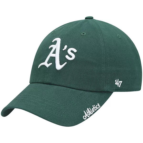 '47 Oakland Athletics Miata Cleanup Women's Adjustable Strapback Hat Green