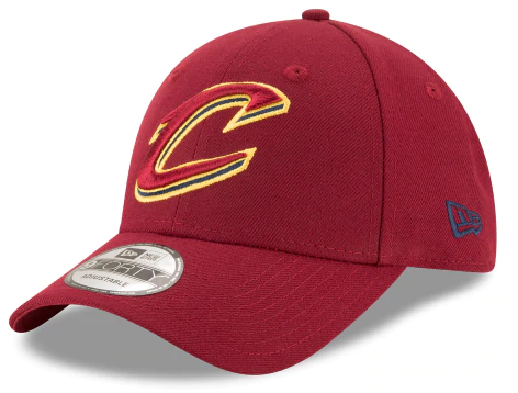 1 New Era Cleveland Cavaliers NBA The League 9FORTY Velcroback Hat Maroon