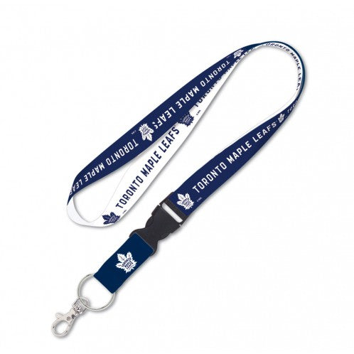 Wincraft Toronto Maple Leafs NHL Authentic Two Tone with Detachable Buckle Blue White Lanyard