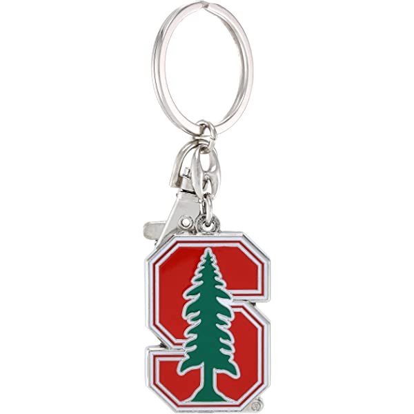 Aminco Stanford Cardinals NCAA Authentic Heavyweight Metal Team Logo Keychain