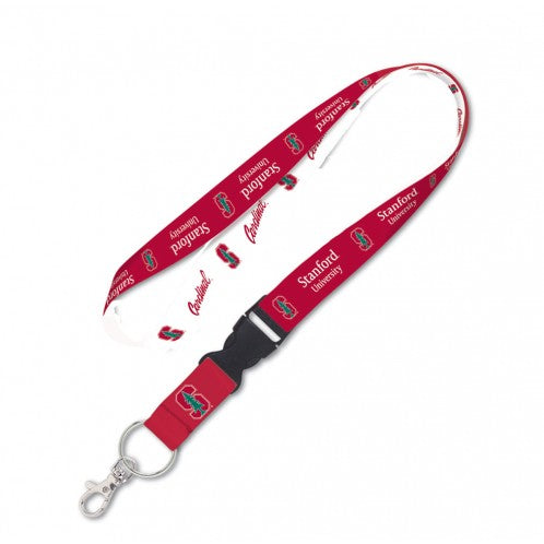 Wincraft Stanford University Cardinals NCAA Authentic Lanyard Two Tone with Detachable Buckle Red White