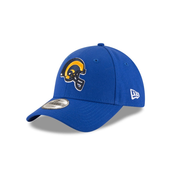 New Era Los Angeles Rams NFL The League 9FORTY Classic Helmet Logo Velcroback Adult Hat Blue