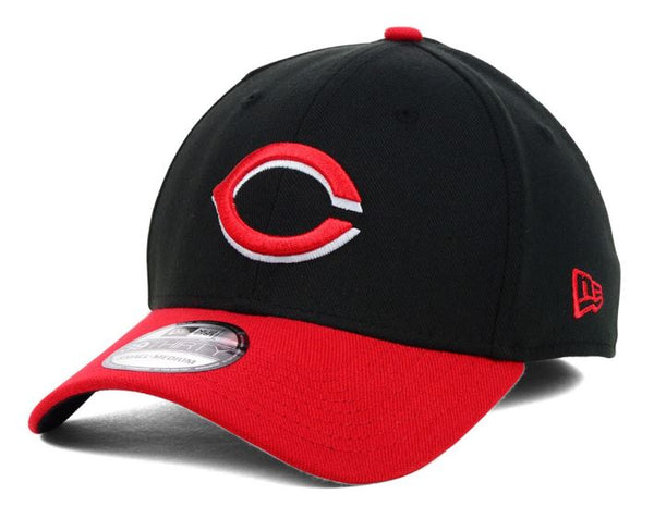 New Era Cincinnati Reds MLB 39THIRTY Stretch Fit Adult Hat Black Red