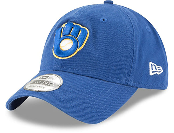 New Era Milwaukee Brewers Core Classic 9TWENTY Adjustable Strapback Blue Hat
