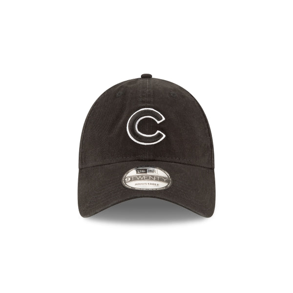 New Era Chicago Cubs Black White Core Classic 9TWENTY Adjustable Strapback Black Hat