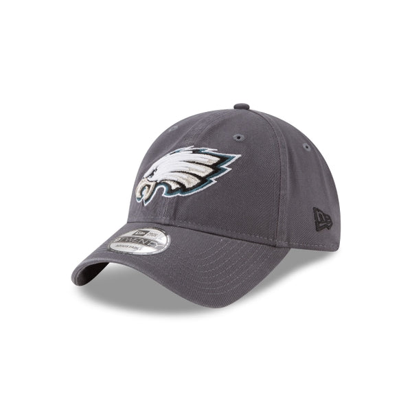 1 New Era Philadelphia Eagles NFL Graphite Core Classic 9TWENTY Adjustable Strapback Hat Graphite