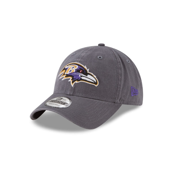 New Era Baltimore Ravens NFL Graphite Core Classic 9TWENTY Adjustable Strapback Hat Graphite