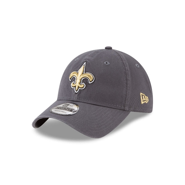 1 New Era New Orleans Saints NFL Graphite Core Classic 9TWENTY Adjustable Strapback Hat Graphite