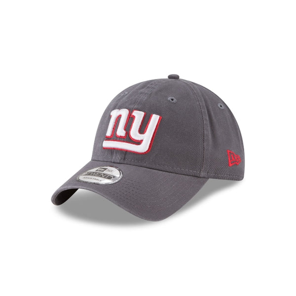 1 New Era New York Giants NFL Graphite Core Classic 9TWENTY Adjustable Strapback Hat Graphite