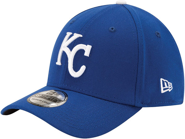 New Era Kansas City Royals MLB 39THIRTY Stretch Fit Adult Hat Blue