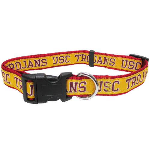 Pets First USC Trojans NCAA Authentic Yellow Dog Collar Small