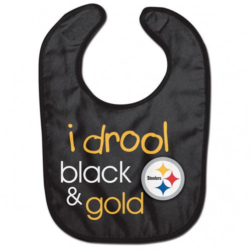 Wincraft Pittsburgh Steelers NFL Authentic All Pro Baby Bib Black Yellow