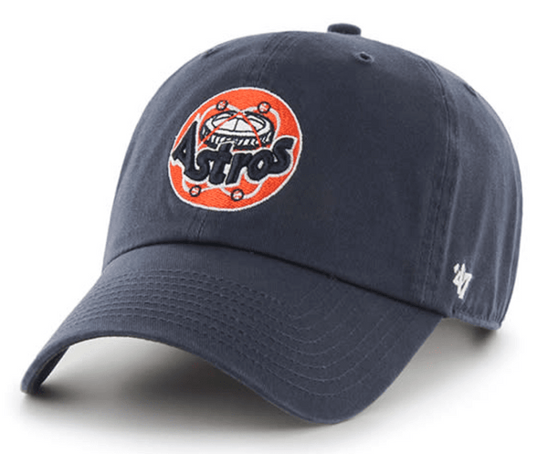 '47 Houston Astros Cooperstown Clean Up Strapback Navy Blue Hat