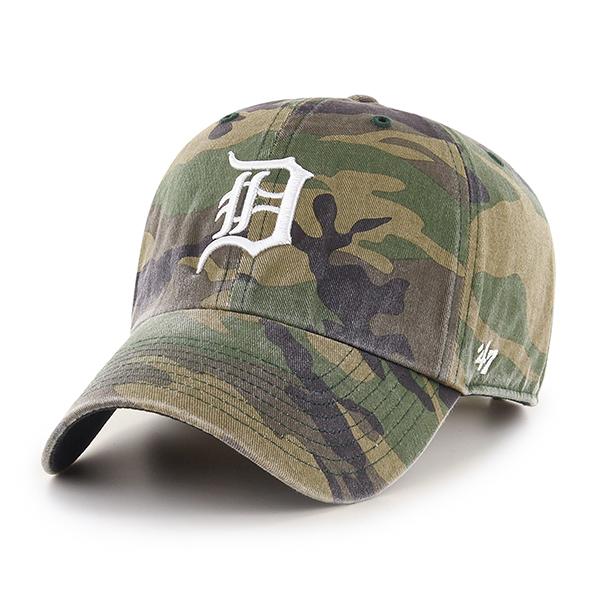 '47 Detroit Tigers Camo Clean Up Green Camo Adjustable Adult Hat