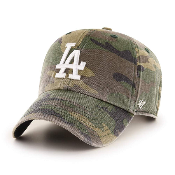 Los Angeles Dodgers '47 Clean Up Adjustable Strapback Camo Hat