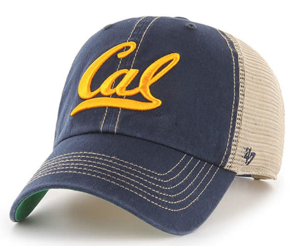 '47 UC Berkeley California Golden Bears Trawler Clean Up Trucker Snapback Navy Blue Hat