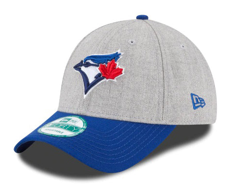New Era Toronto Blue Jays The League Heather 9FORTY Strapback Gray Blue Hat