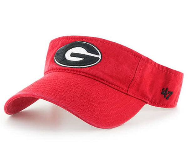 Georgia Bulldogs Visor '47 Clean Up Red Hat