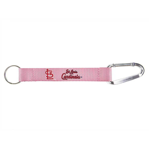 Aminco St. Louis Cardinals Carabiner Lanyard Pink Keychain