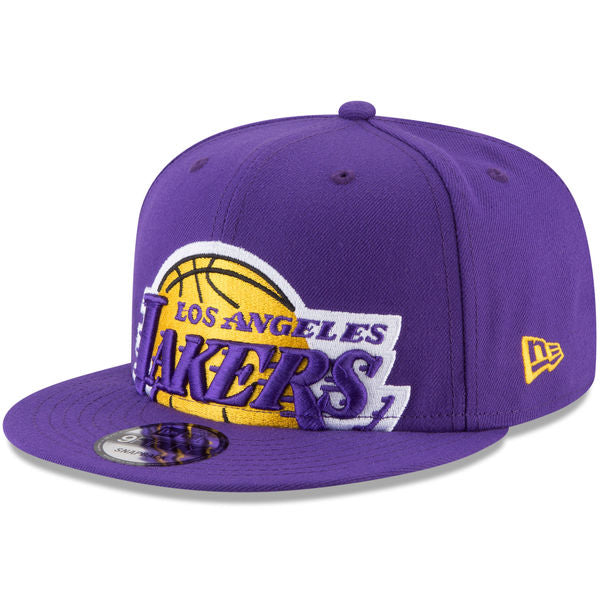New Era Los Angeles Lakers NBA Y2K Big Under 9FIFTY Snapback Hat Purple