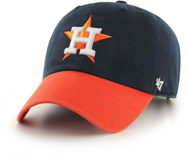 Houston Astros '47 Clean Up Navy Blue/Orange Hat