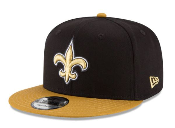 New Era New Orleans Saints NFL Kid Baycik 9FIFTY Snapback YOUTH Hat Black Gold