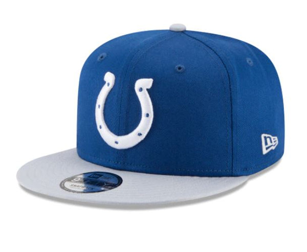 New Era Indianapolis Colts NFL Kid Baycik 9FIFTY Snapback YOUTH Hat Blue Light Gray
