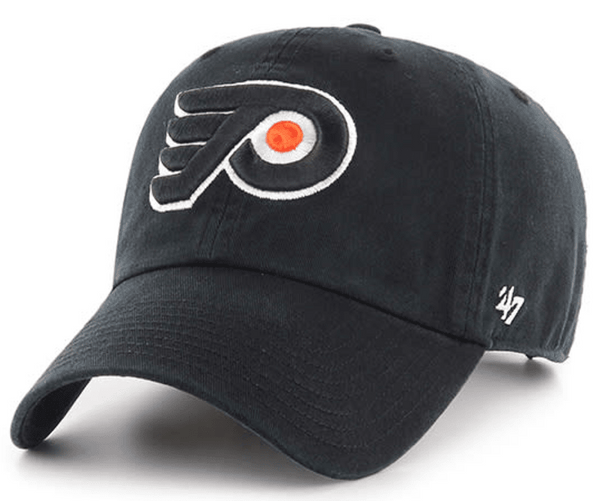 '47 Philadelphia Flyers Clean Up Strapback Black Hat