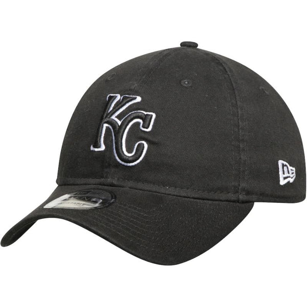 New Era Kansas City Royals MLB Core Classic 9TWENTY Adjustable Adult Hat Black White