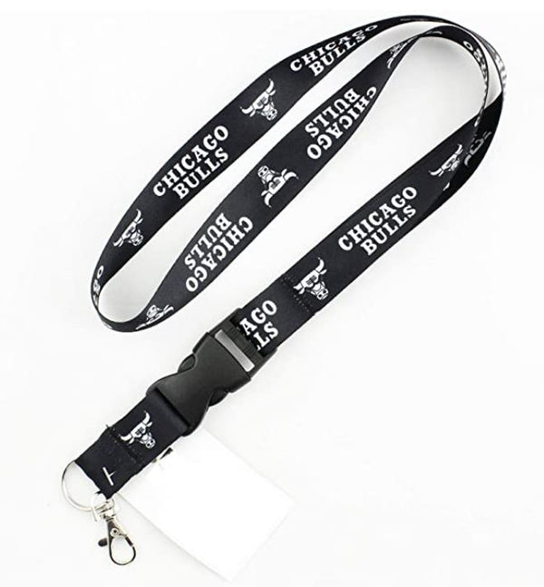 Wincraft Chicago Bulls NBA One Size Lanyard with Detachable Buckle Black