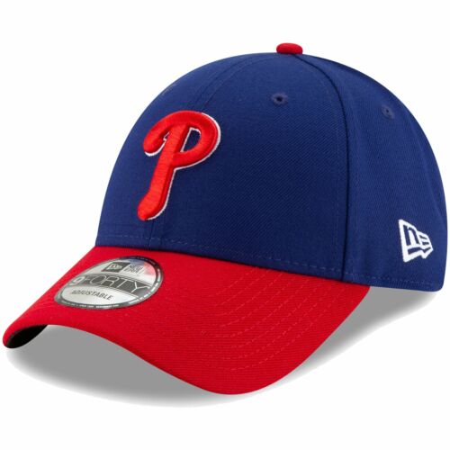 New Era Philadelphia Phillies MLB The League 9FORTY Adjustable Adult Hat Blue Red