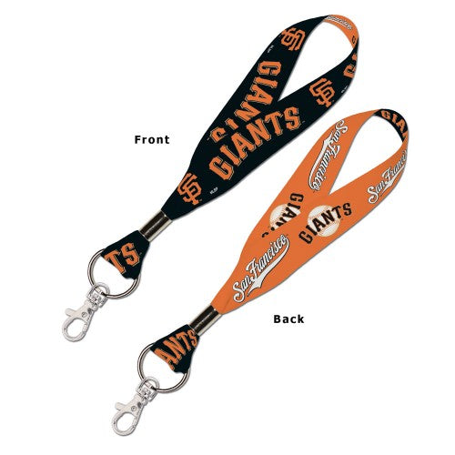 Wincraft San Francisco Giants MLB Authentic Wristlet Keystrap Ring Black Orange