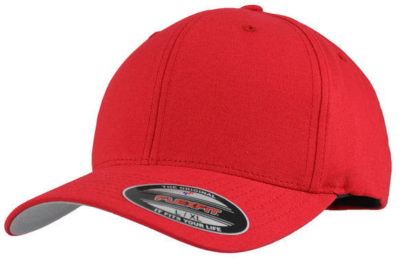 Yupoong V-FlexFit Cotton Twill Cap Blank Adjustable Stretch Fit Hat Red