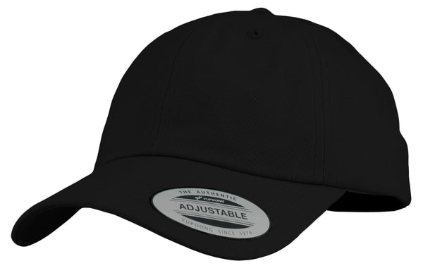 Yupoong The Classics Blank Adjustable Strapback Hat Black