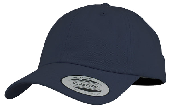 Yupoong The Classics Blank Adjustable Strapback Hat Navy Blue
