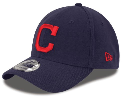New Era Cleveland Indians MLB JR Team Classic Child-Youth 39THIRTY Stretch Fit Hat Navy