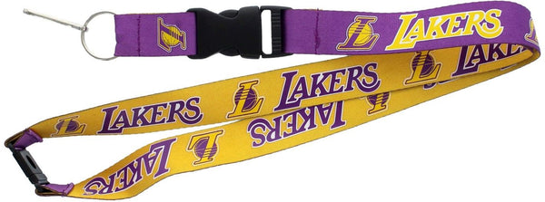 Aminco Los Angeles Lakers Reversible Purple Yellow Lanyard