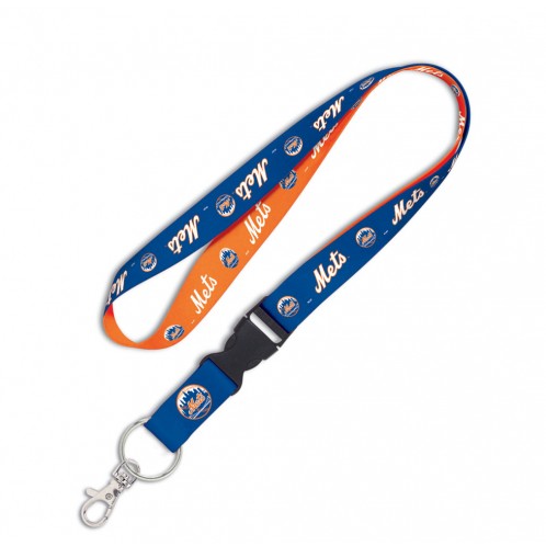 Wincraft New York Mets MLB Authentic Lanyard with Detachable Buckle Orange Blue