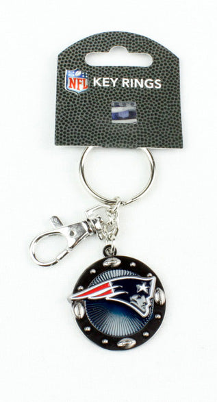 New England Patriots NFL Authentic Aminco Impact Metal Team Logo Keychain