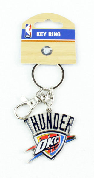 Oklahoma City Thunder NBA Authentic Aminco Heavyweight Metal Team Logo Keychain