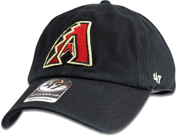 '47 Brand Arizona Diamondbacks MLB Clean Up Strapback Hat Black