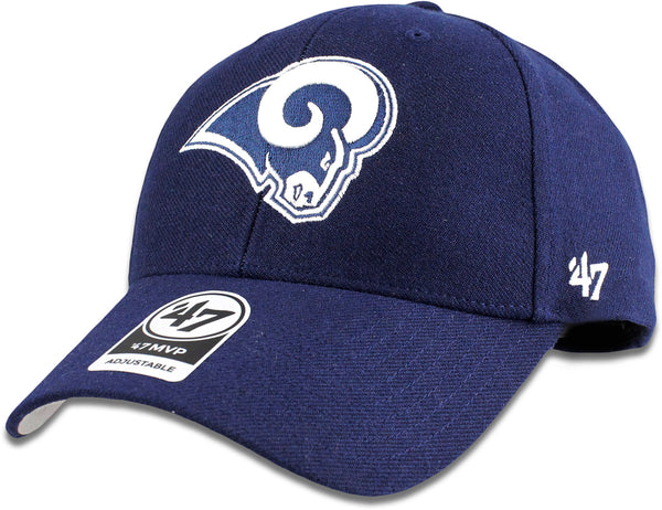 '47 Brand Los Angeles Rams NFL Tonal MVP Adjustable Velcroback Hat Navy Blue