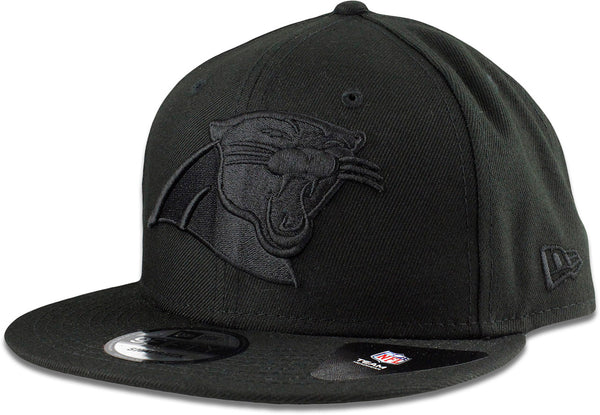 New Era Carolina Panthers NFL Basic 9FIFTY Snapback Hat Black on Black