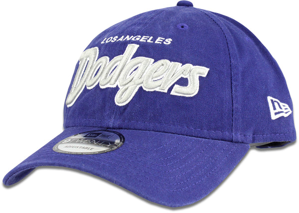 New Era Los Angeles Dodgers MLB OTC Script 9TWENTY Adjustable Snapback Hat Blue
