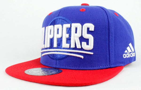 Adidas Los Angeles Clippers Authentic NBA Official 2016 Draft Cap Snapback Hat Blue Red