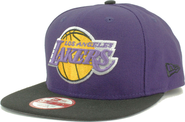 - New Era Los Angeles Lakers NBA 2 Tone HWC Basic 9FIFTY Snapback Hat Purple Black