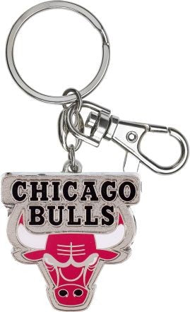 Aminco Chicago Bulls NBA Heavyweight Metal Team Logo Keychain Red