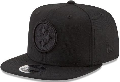 New Era Pittsburgh Steelers NFL Basic 9FIFTY Snapback Hat Black on Black