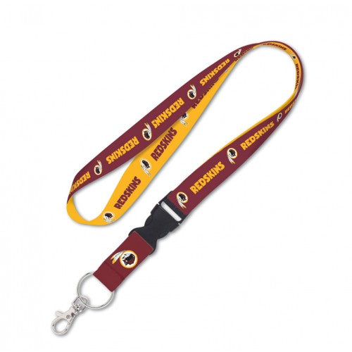 Wincraft Washington Redskins NFL Authentic Lanyard with Detachable Buckle Red Yellow
